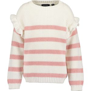 Blue Seven - Meisjes Trui - Pink/Offwhite - Maat 116