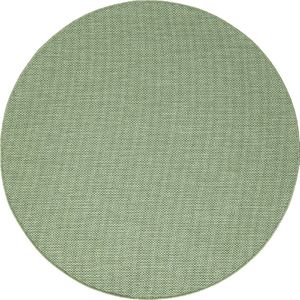 Karpet24 - Modern Effen Vloerkleed - Groen - Ø 160 cm Rond