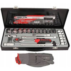 Selta 1/2"" Doppeldops Gereedschapset, 24 Delen