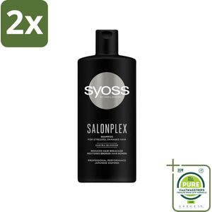 Syoss Salonplex Shampoo - Shampoo - Bescherming - 440 ml - Voordeelverpakking - 2 stuks - Syoss shampoo - Salonplex shampoo