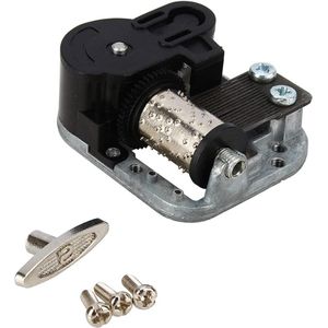Spring Opwinden Muziekdoos Mechanisme Vervanging - Muzikale Legering Kunststof - Uurwerk met Handslinger - Accessoires voor Aanwezig Muziekdoos - 45 X 50 X 20 mm - Voor Alice