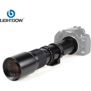 Lightdow 500mm F/8.0 super telelens zoomlens MF voor Canon EOS EF body's