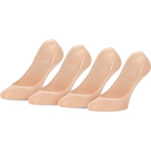 Ladeheid Sokken – Dames – Sportsokken – 35-38 - 4Pack - Beige - MS-GI-Footies