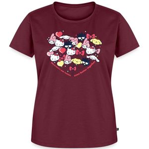 Hello Kitty En Vrienden Ballonnen In Hartvorm Premium T Shirt Dames