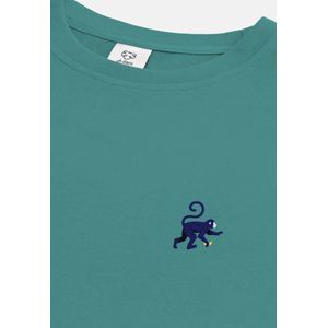 A-dam Banana Monkey - T-shirt - Katoen - Korte Mouw - Heren - Groen - S