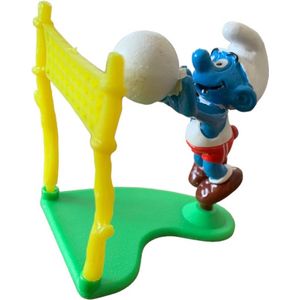 Smurf speelt Volleybal - Schleich figuur - 6 cm - De Smurfen - 40223