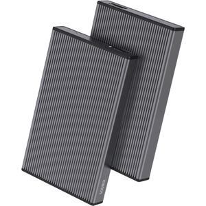 Sounix Externe Harde schijf behuizing voor 2'5"" SATA HDD/SSD - Aluminum SSD Behuizing - Voor 2,5 inch HDD en SSD - USB C - 5Gbps - SATA HDD/SSD - Grijs