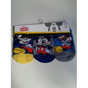 Mickey Mouse -enkelsokken Mickey Mouse - 3 paar - jongens - maat 23/26