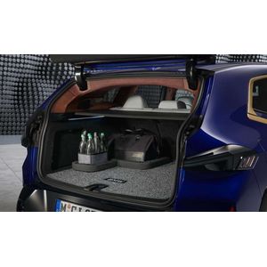 Omkeerbare Kofferruimtemat voor BMW 5 Serie & i5 Touring (G61 Alle Varianten) - Tweezijdig (Tapijt/Waterdicht) - Anti-slip - Incl. Bevestigingsmiddelen - Econyl - Grijs