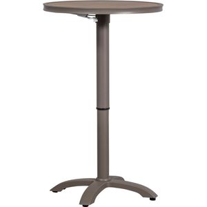 WOOOD Jeppe Hoogte Verstelbare Tuin Bartafel - Aluminium - Bruin/Grijs