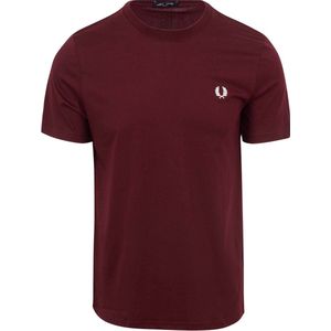 Fred Perry - T-Shirt Bordeaux R82 - Heren - Maat XXL - Slim-fit