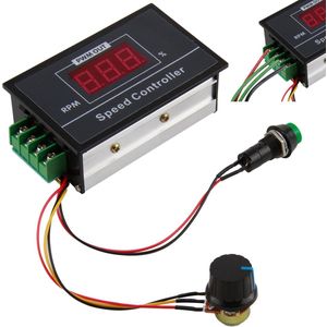 DC Motor Speed Controller with Start/Stop Switch, Adjustable PWM Motor Speed Controller, PWM DC 6-60V 12V 24V 36V 48V 30A for Industrial Applications