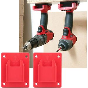 Machine Stand Base 2 STUKS 37 x 3 x 08 inch ABS Machine Stand Plate voor Milwaukees M18 18 V Dewalts Wandplank Bevestigingsmiddelen (Red)