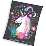 Carbotex - Fleeceplaid Unicorn - 150 x 200 cm - Polyester