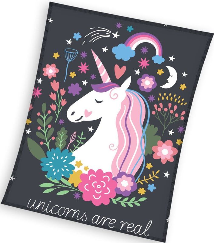 Carbotex - Fleeceplaid Unicorn - 150 x 200 cm - Polyester