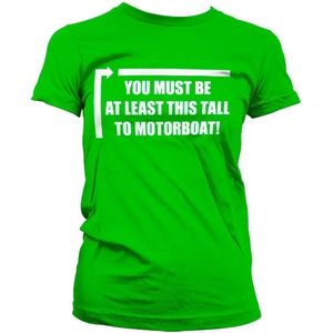 Hybris This Tall To Motorboat Girly Tee Damen T-Shirt Green-S