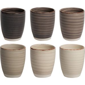 BK Industriele keramische koffiemokken 6 stuks 340ml