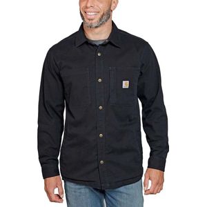 Carhartt Jacke Fleece Lined Snap Front Shirt Jac Black-M