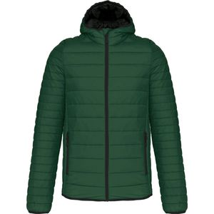 Kariban Men's lightweight hooded padded jacket K6110 - Forest Green - 3XL