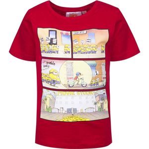 Minions T-shirt - Minion Stripverhaal - Maat 104 (4 jaar)