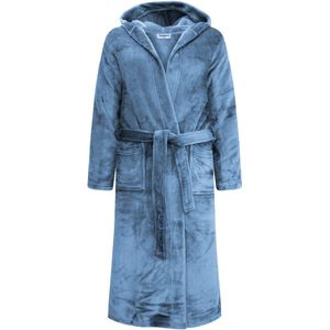 Gaubert - Badjas - Ocean Grey - Extra Lang - Fleece - Unisex