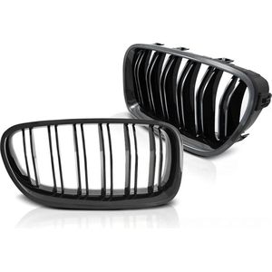 Auto grill - nieren - BMW F10 / F11 10-16 sedan/station - sport - glanzend zwart