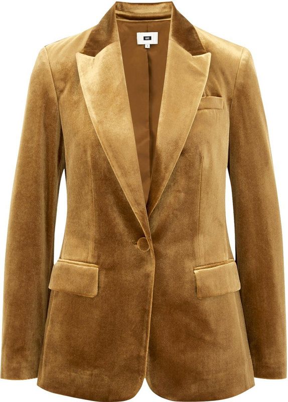 WE Fashion - Velvet Blazer - Dames - Regular Fit