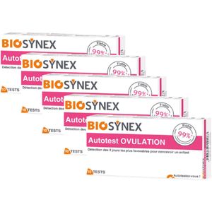 BioSynex Ovulatietesten - 5 stuks van 10 tests - LH Detectie - Snel Resultaat - 99% Betrouwbaar