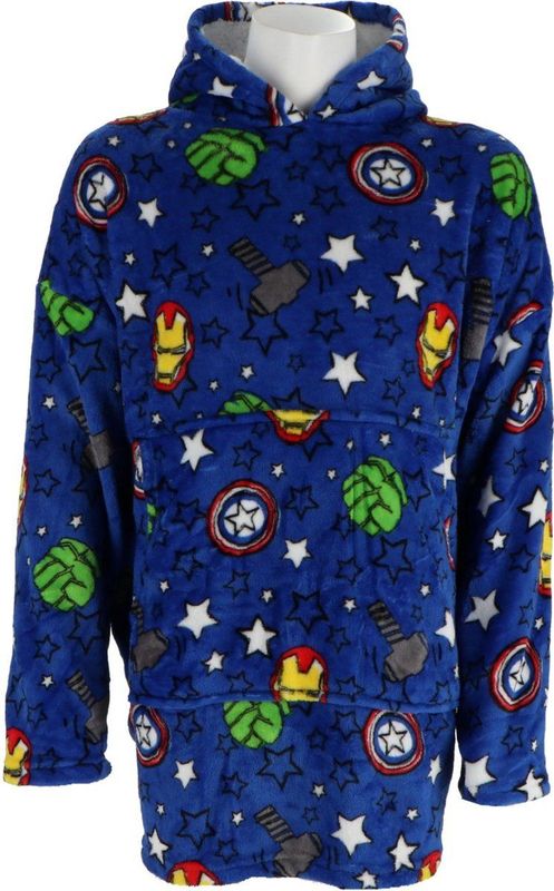 Marvel Avengers Snuggle - Hoodie - Fleecedeken - Poncho - Volwassen (One Size) - Flanel - Polyester