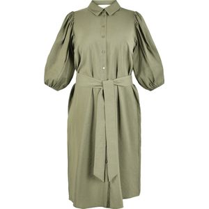 SISTERS POINT Jurk Ella-l.ms Khaki - maat L