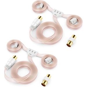 75 Ohm FM AM VHF Radio Antenne - Dipool Werpantenne voor HiFi Ontvangers en Stereo Installaties