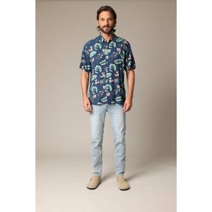 DEELUXE Tropisch en casual herenoverhemd van viscose M