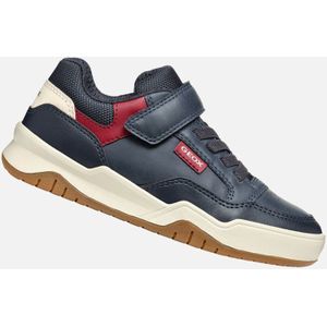 Geox - J Perth Boy E - Sneakers - Blauw - Materiaal - Hakvorm: Plat - Schoenbreedte: Medium