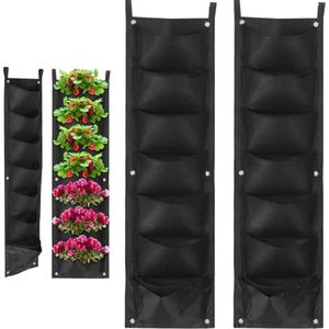 VELTRR® Verticale Moestuin - Plantenrek Tuin - Kweekzak - Waterdicht - Zwart