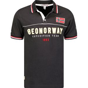 Polo Shirt Heren Zwart Geographical Norway Expedition Kerato - L