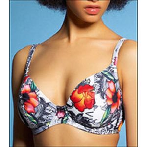 Freya - Ritual - bikini top - Wit met fantasie print - Maat 80GG
