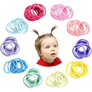 Gekleurde Haarelastiekjes - 200 Stuks Haarelastiekjes voor Paardenstaart - Veelkleurige 2 mm Kleine Elastiekjes - Haaraccessoires voor Kinderen - Meisjes - Baby's - Peuters