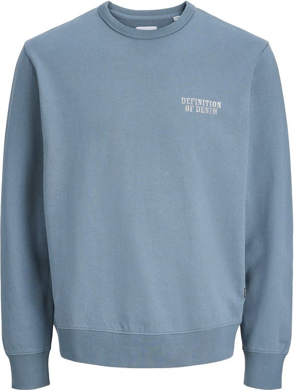 Jack & Jones - Jjedetroit Sweat Crew Neck - Trui - Blue Mirage - Mannen