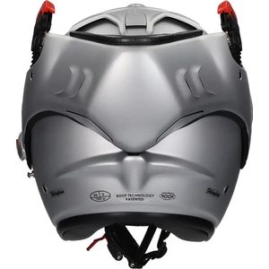ROOF Boxer V8 Alpha Silverwhite 22-06 - Maat SM - Systeemhelmen - Scooter helm - Motorhelm - Zwart - Scooterhelmen mannen en vrouwen.