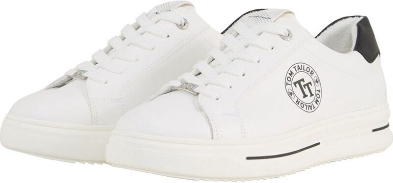 Sneakers - Laag - Imitatieleer - Zwart - Logoprint