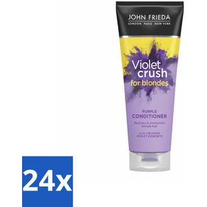 John Frieda – Conditioner – Sheer Blonde Colour Renew Zilver – Neutraliseert gele tonen – 250 ml - Voordeelverpakking - 24 stuks