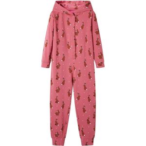 vidaXL - Kinderonesie - met - capuchon - 92 - oudroze