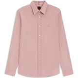 BOSS - Regular-fit Overhemd - Stretchkatoen - Dobby Weefpatroon