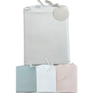 100% Biologische Bamboe Baby & Peuter Cot Bed Beddengoed Set - 4 Stuks - 300TC Luxe Satijn Weave - Dekbedovertrek - Hoeslaken - Platte Laken - Kussensloop