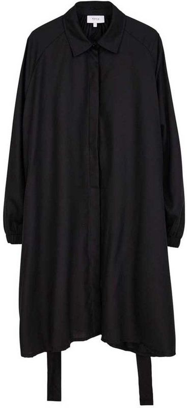 Makia - Iiris - A-lijn Jurk - Midi-lengte - Losvallende Overhemdjurk - Marble-patroon