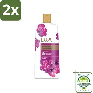 Lux - Body Wash - Charming Peony - Verzorgende Douchegel - Langdurend - 600 ml - Voordeelverpakking - 2 stuks - Luxe douchegel - Pioenroos geur