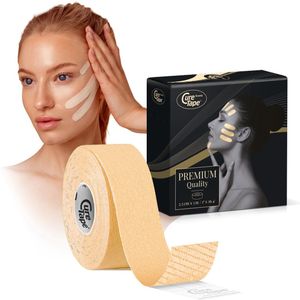 CureTape® Beauty 1 rol 2,5 cm x 5 m - Kinesiotape voor gezicht - Huidvriendelijke tape voor huidverbetering - beauty taping - face taping - anti aging - Beauty Tape