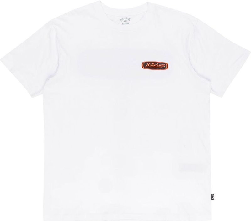 Billabong - Runner Up - T-shirt - Wit - Korte Mouwen - 100% Katoen