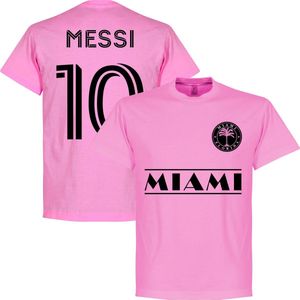 Miami Messi 10 Team T-Shirt - Roze - M