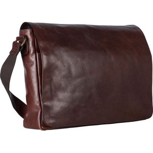 Leonhard Heyden Cambridge messenger L 13 inch - Roodbruin